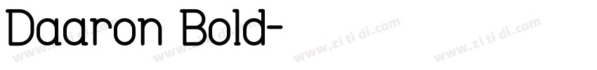 Daaron Bold字体转换